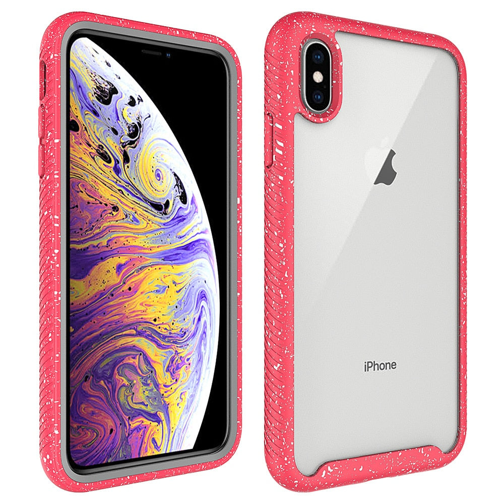Shockproof Hybrid Armor TPU Bumper Clear Case for iPhone 11 12 Pro XS MAX XR 8 7 6S 6 Plus Anti Shock Silicon Luxury Phone Case