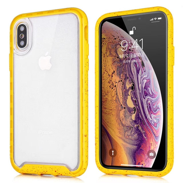 Shockproof Hybrid Armor TPU Bumper Clear Case for iPhone 11 12 Pro XS MAX XR 8 7 6S 6 Plus Anti Shock Silicon Luxury Phone Case